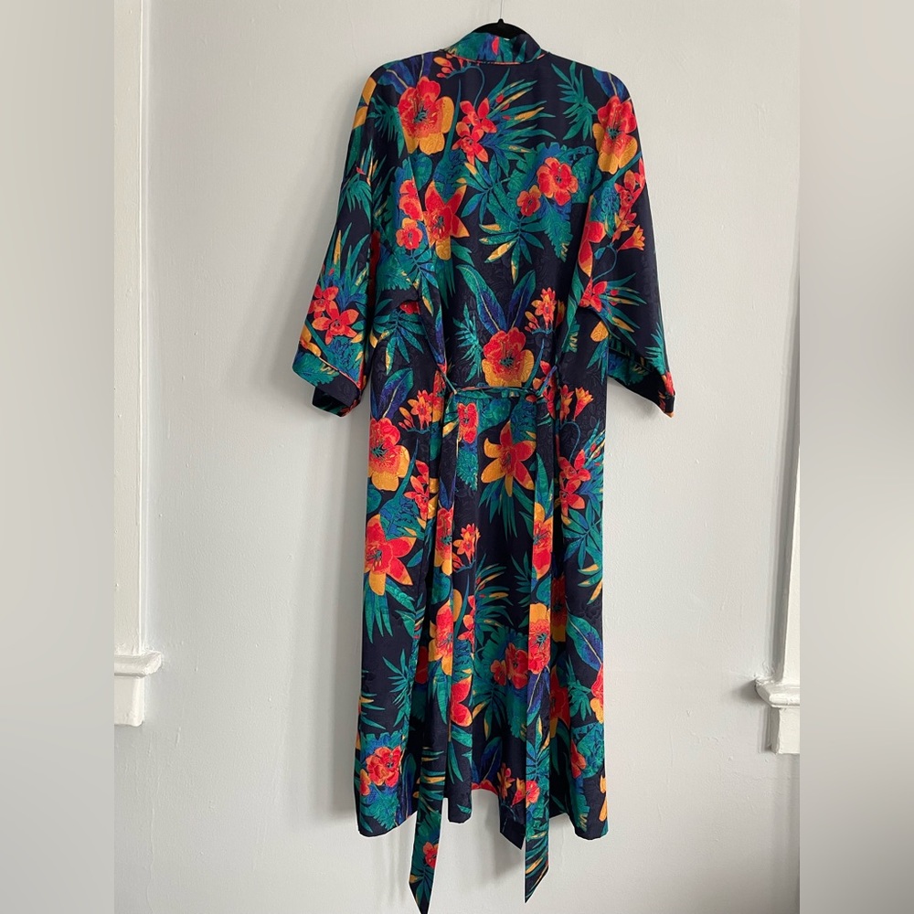 Valerie Stevens Long Floral Robe (Size L) - Picture 4 of 4